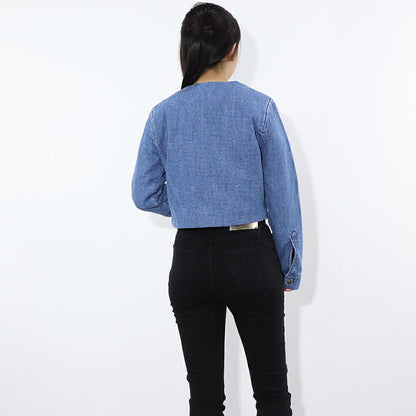 PINKO ブルー デニムジャケット キルティング LOVEBIRDS 1J10W8-Y884