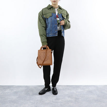 PINKO ジャケット ブルー×カーキ デニム 1J110G-A0A1