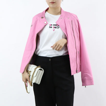 PINKO Tシャツ ホワイト シンプルロゴ 半袖 1G16J4-Y74W