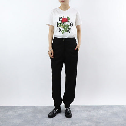 PINKO Tシャツ ホワイト プリント バッグロゴ 半袖 1G16UK-Y74W