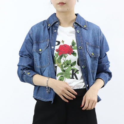 PINKO Tシャツ ホワイト プリント バッグロゴ 半袖 1G16UK-Y74W