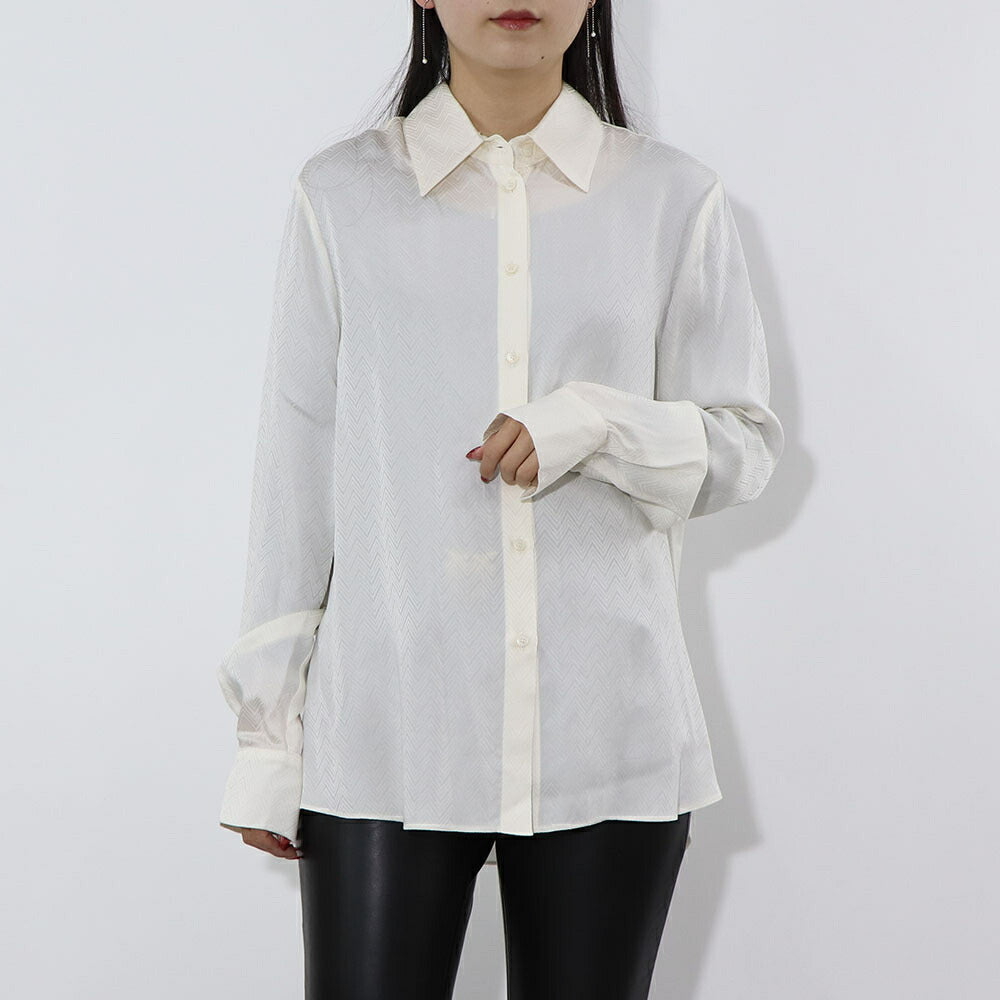 PINKO シャツ ブラウス ホワイト ブラック 1B14XE-8256