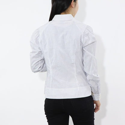 PINKO シャツ ホワイト ストライプ 1G15WQ-8430