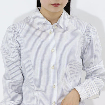 PINKO シャツ ホワイト ストライプ 1G15WQ-8430