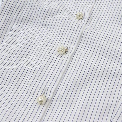 PINKO シャツ ホワイト ストライプ 1G15WQ-8430