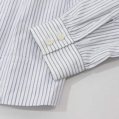 PINKO シャツ ホワイト ストライプ 1G15WQ-8430