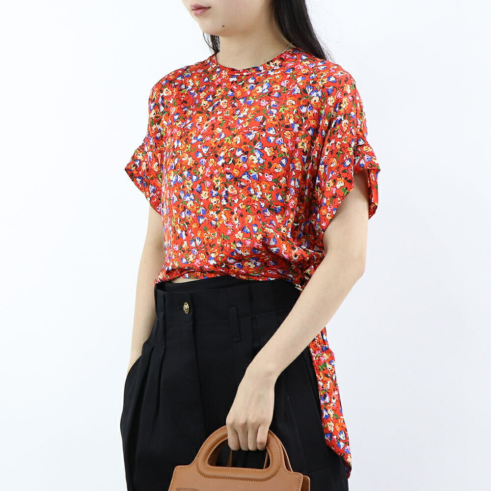 PINKO Tシャツ レッド 花柄 総柄 半袖 1G15YE-8437