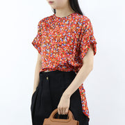 PINKO Tシャツ レッド 花柄 総柄 半袖 1G15YE-8437