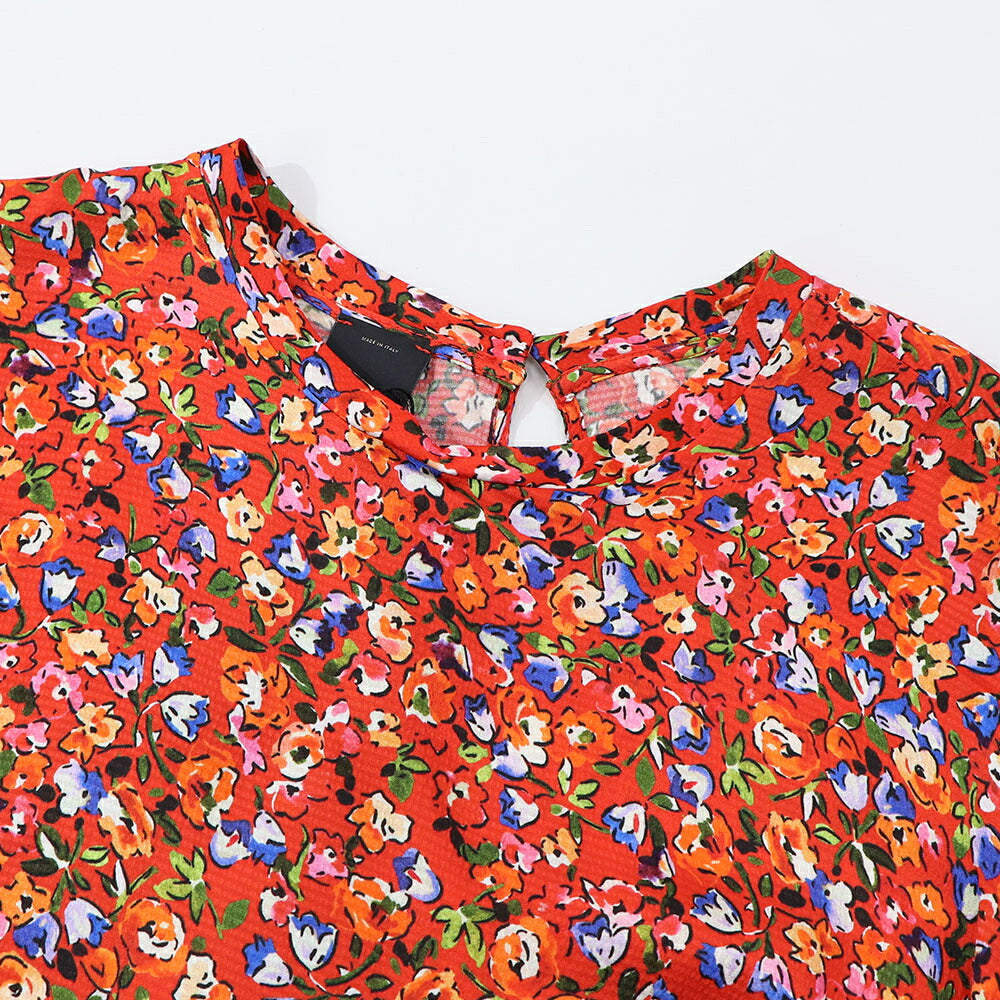 PINKO Tシャツ レッド 花柄 総柄 半袖 1G15YE-8437
