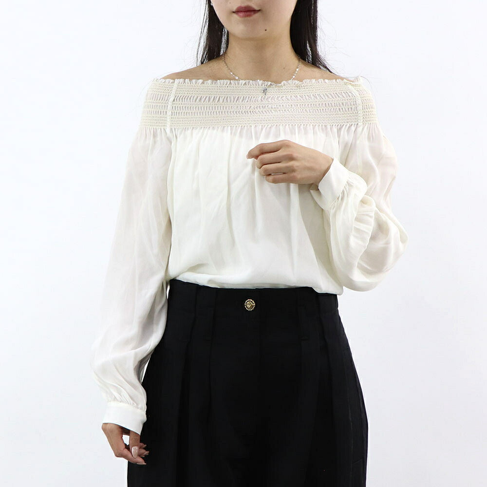 PINKO シャツ・ブラウス ホワイト オフショルダー 1G161D-Y6WB