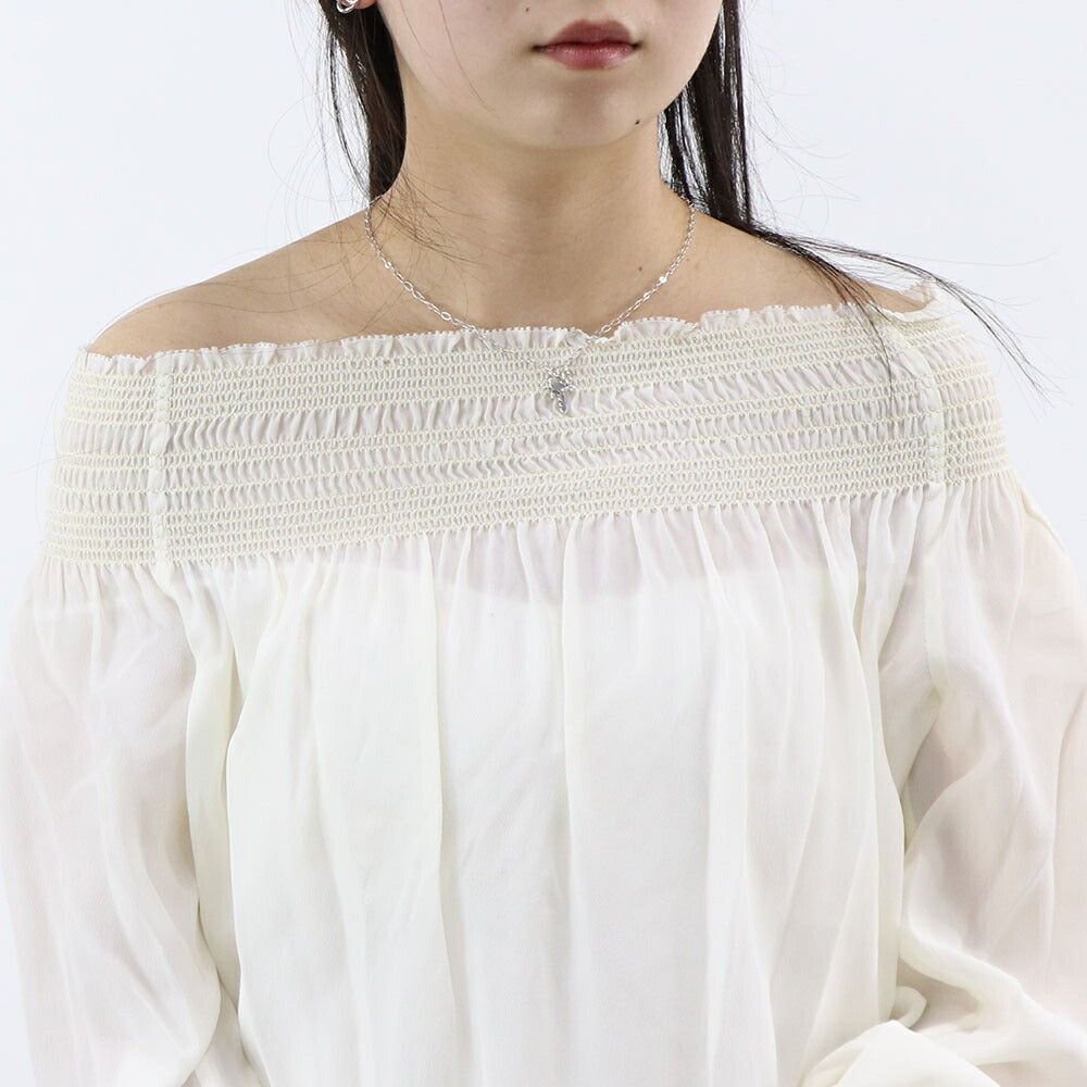 PINKO シャツ・ブラウス ホワイト オフショルダー 1G161D-Y6WB
