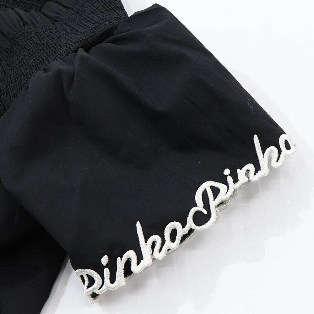 PINKO ピンコ レディース トップス ブラック コットン オフショルダー 1G17LZ-Y817