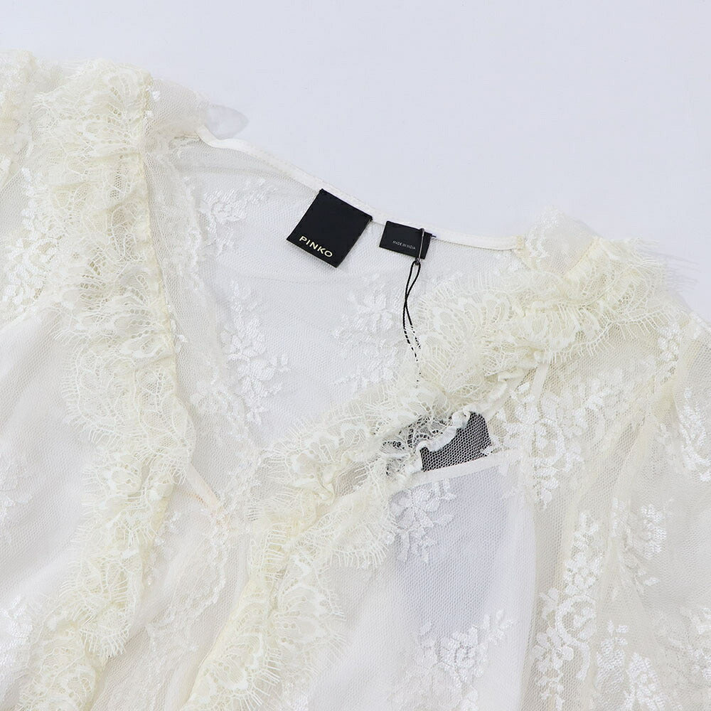 PINKO Tシャツ カットソー ホワイト シアー 1G1885-Y7T5