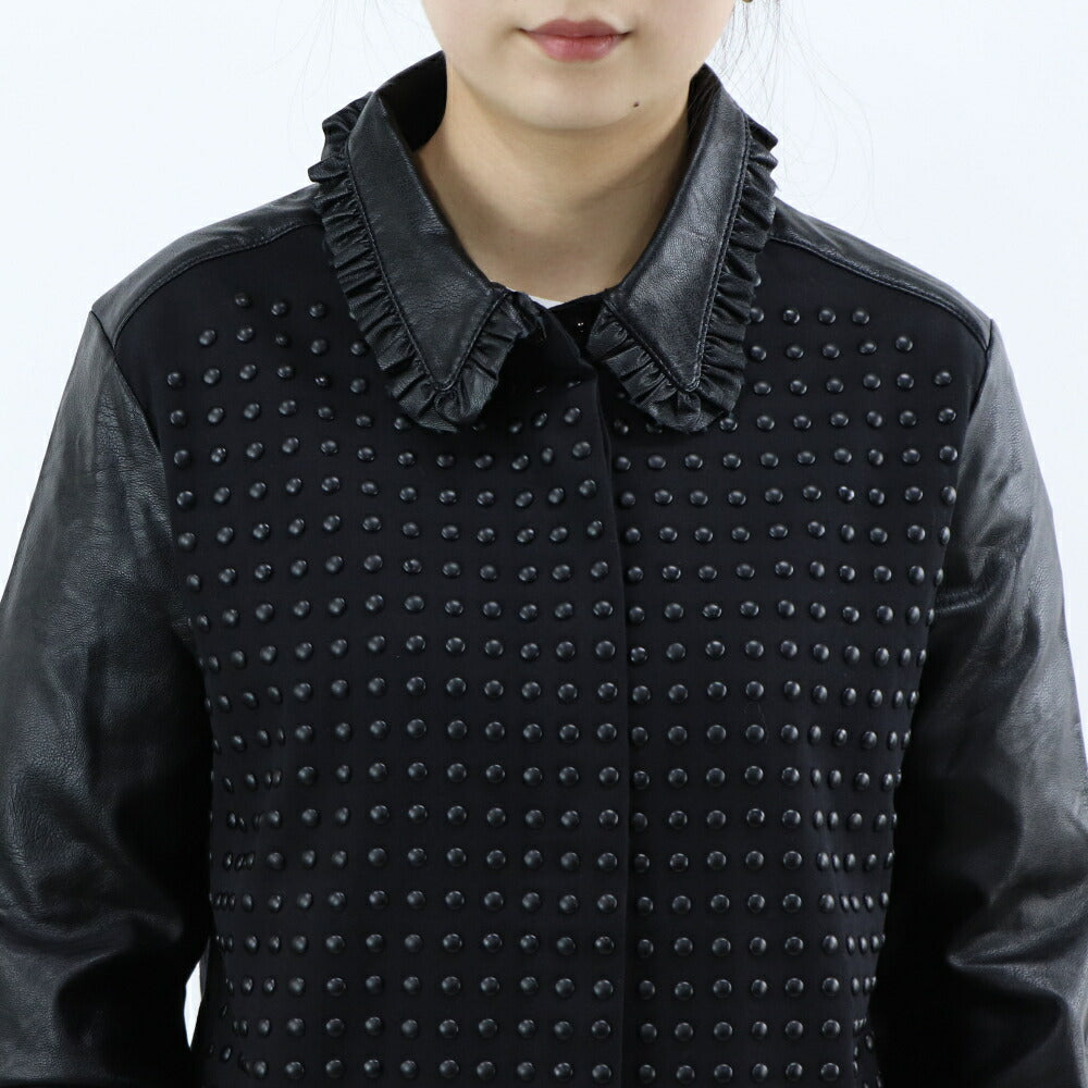 PINKO ジャケット・ブルゾン ブラック 襟付き 1J10RC-Y6D7