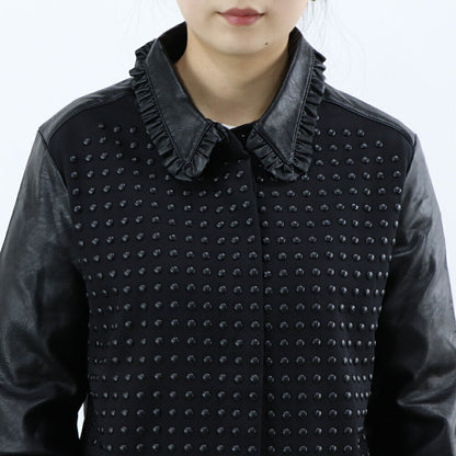 PINKO ジャケット・ブルゾン ブラック 襟付き 1J10RC-Y6D7