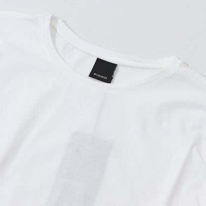 PINKO Tシャツ ホワイト 袖切り替え 長袖 1G15TH-Y6EV