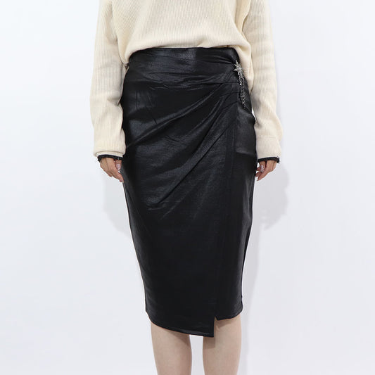 PINKO スカート ブラック タイトスカート ミディアム丈 1G15EQ-Y5PC