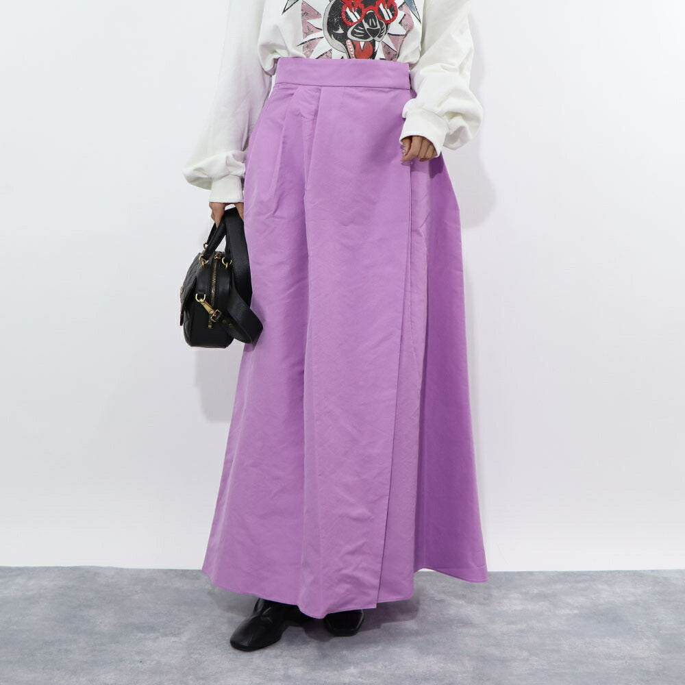 PINKO パープル ロングスカート ボリューム 1G15MR-8399