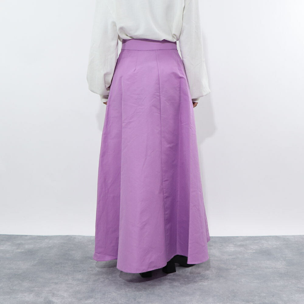 PINKO パープル ロングスカート ボリューム 1G15MR-8399