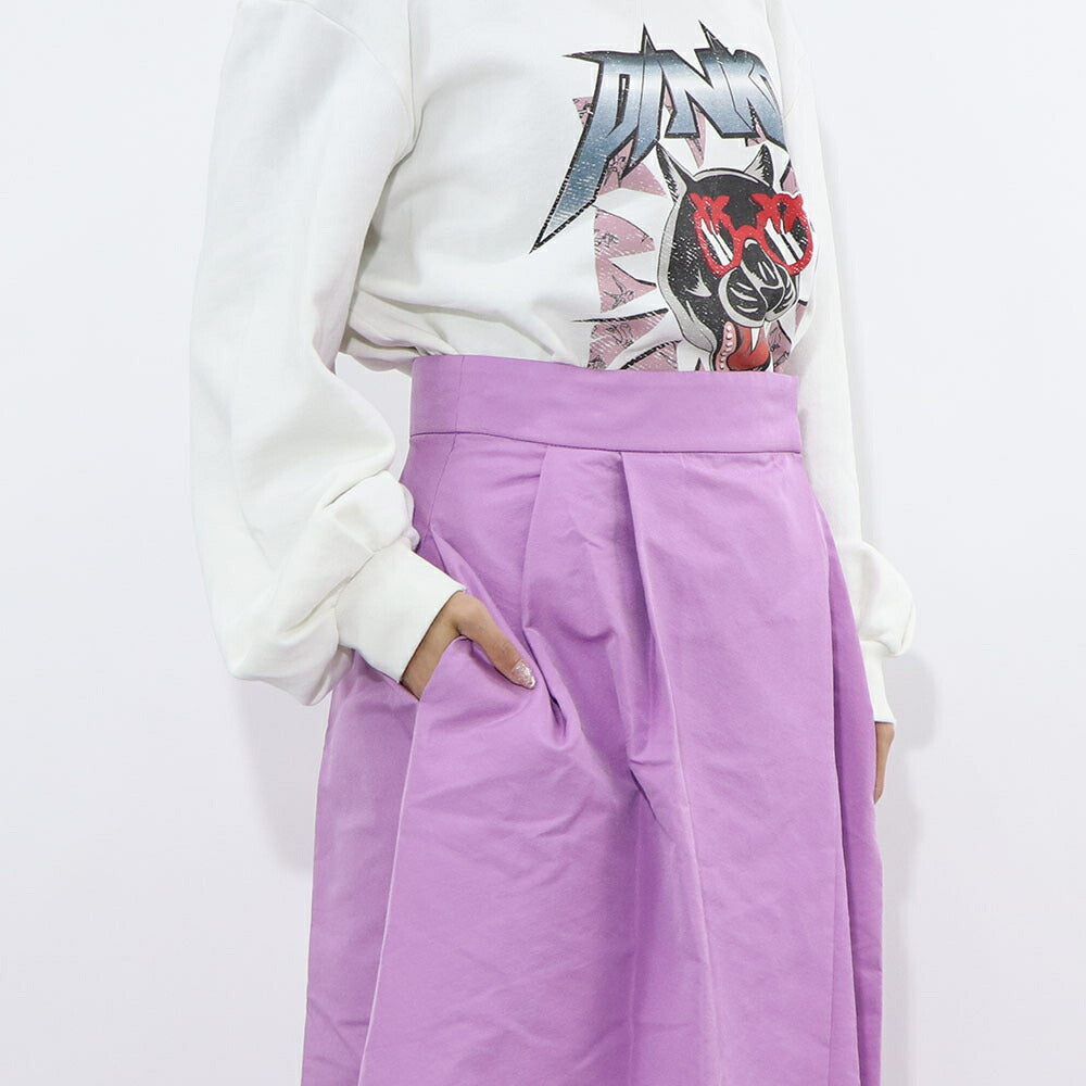 PINKO パープル ロングスカート ボリューム 1G15MR-8399
