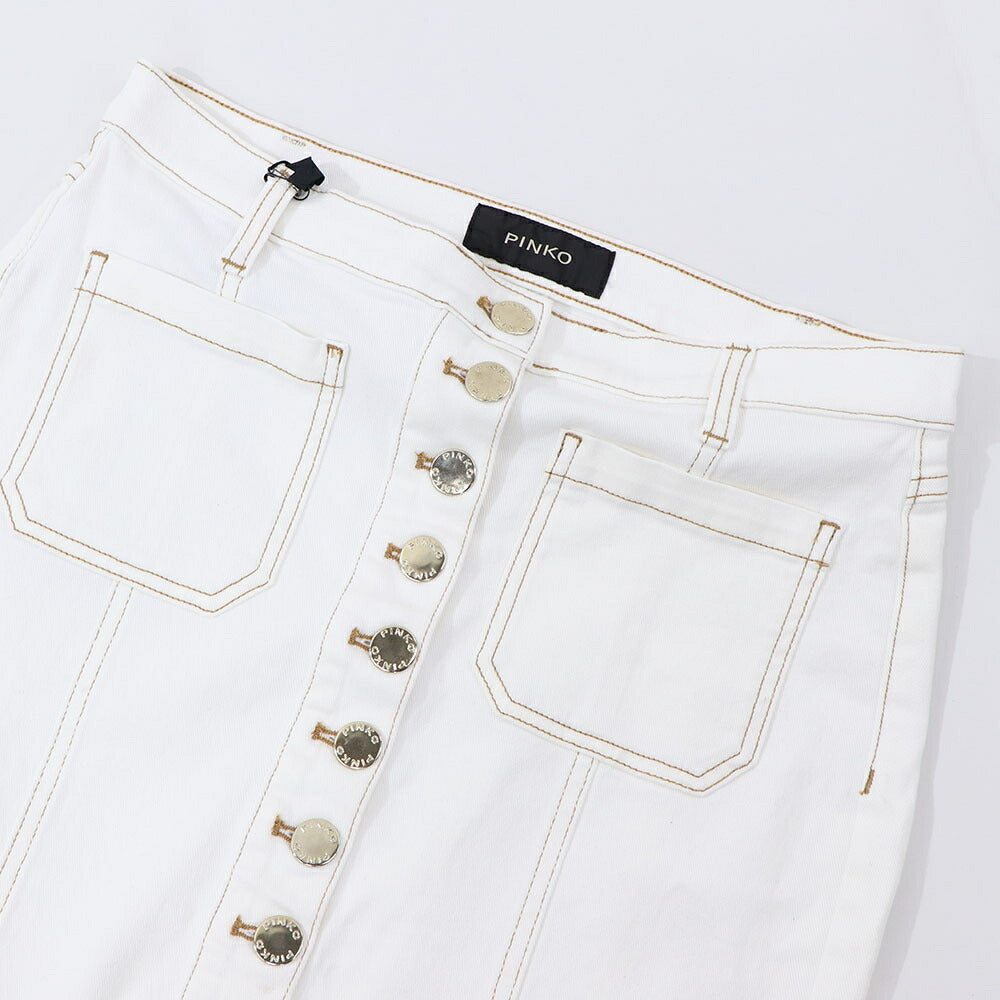 PINKO スカート ホワイト  1J10M6-Y64A