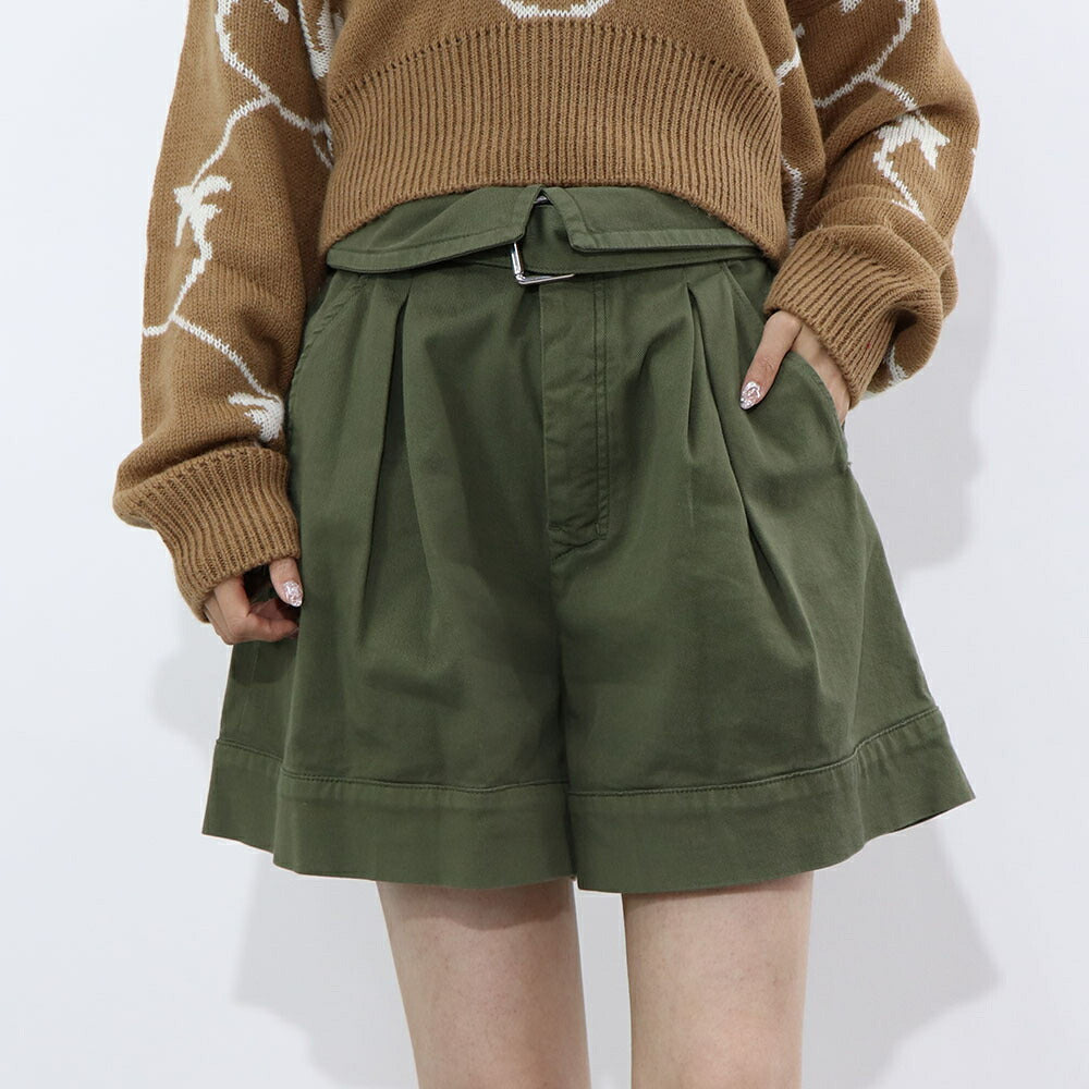 PINKO ショートパンツ カーキ ハーフパンツ 100618-A0I5