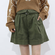PINKO ショートパンツ カーキ ハーフパンツ 100618-A0I5