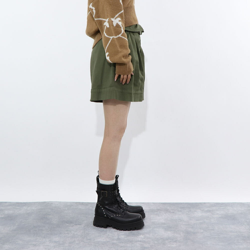 PINKO ショートパンツ カーキ ハーフパンツ 100618-A0I5