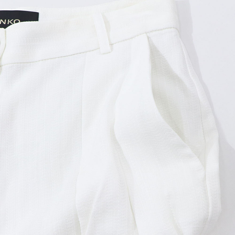 PINKO ロングパンツ ホワイト ワイドパンツ 1B14GM-7985