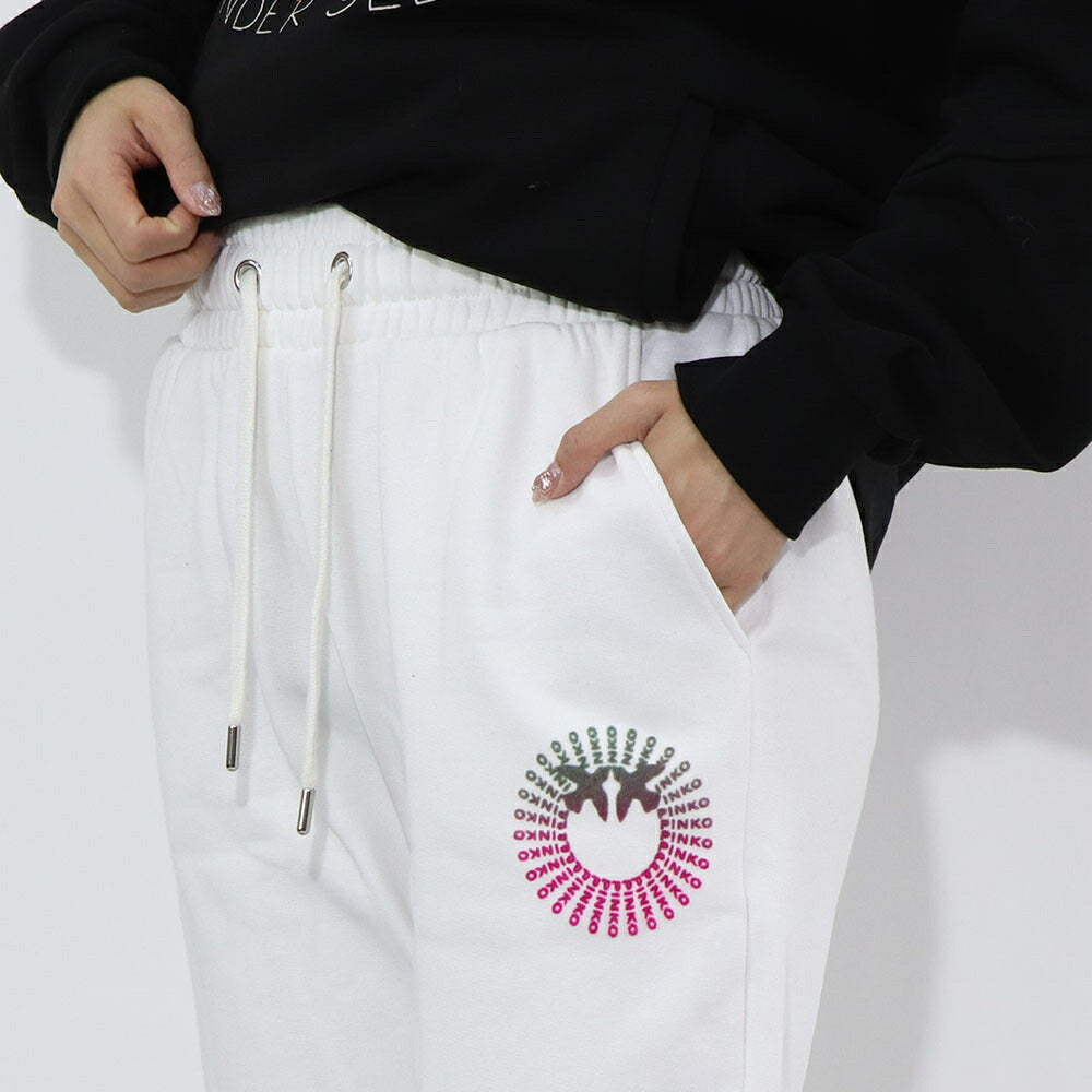 PINKO  ホワイト スエットパンツ 1G1867-Y54B