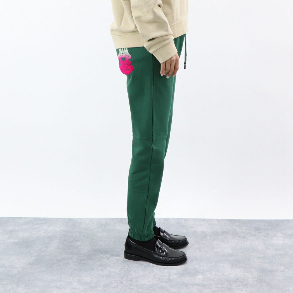 PINKO ロングパンツ グリーン スウェットパンツ ロゴ 1G1873-Y54B