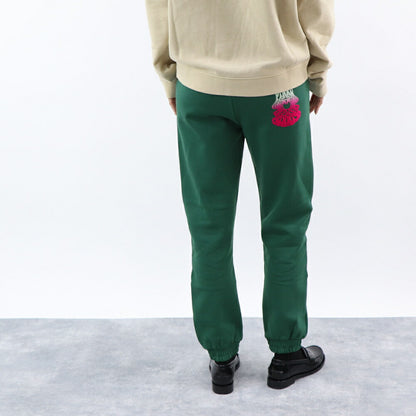 PINKO ロングパンツ グリーン スウェットパンツ ロゴ 1G1873-Y54B