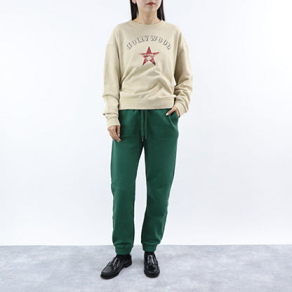 PINKO ロングパンツ グリーン スウェットパンツ ロゴ 1G1873-Y54B