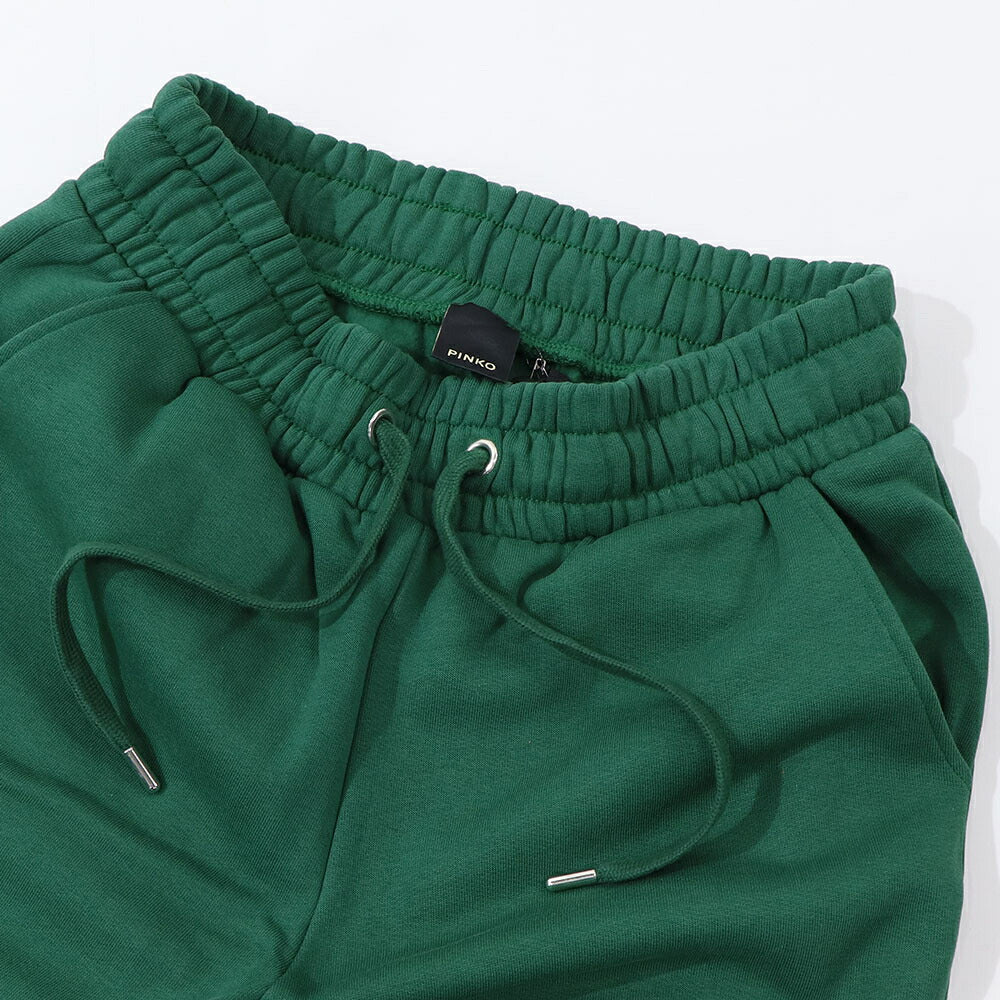 PINKO ロングパンツ グリーン スウェットパンツ ロゴ 1G1873-Y54B