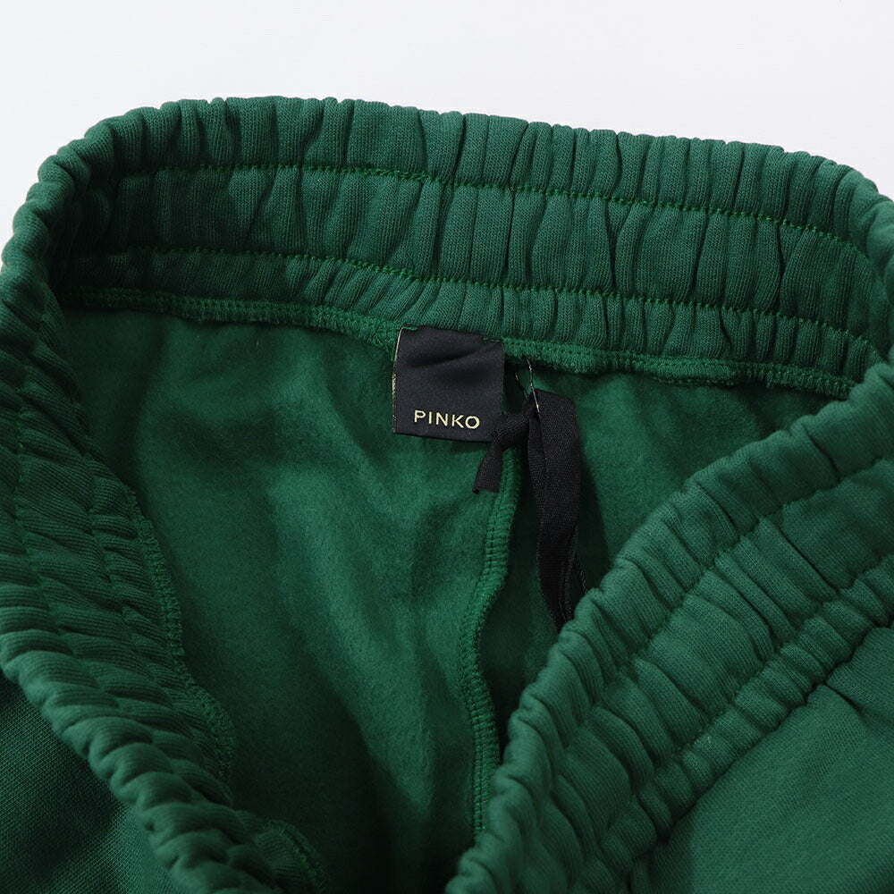 PINKO ロングパンツ グリーン スウェットパンツ ロゴ 1G1873-Y54B