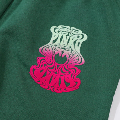 PINKO ロングパンツ グリーン スウェットパンツ ロゴ 1G1873-Y54B