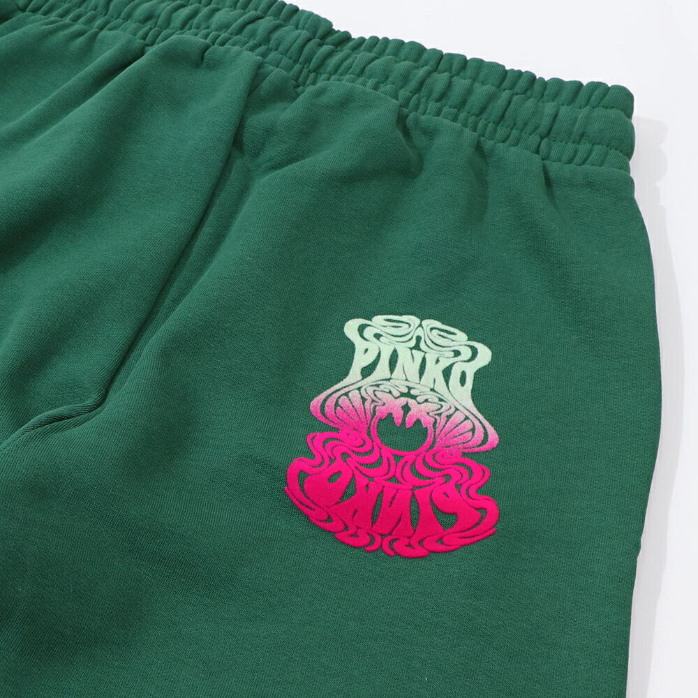 PINKO ロングパンツ グリーン スウェットパンツ ロゴ 1G1873-Y54B