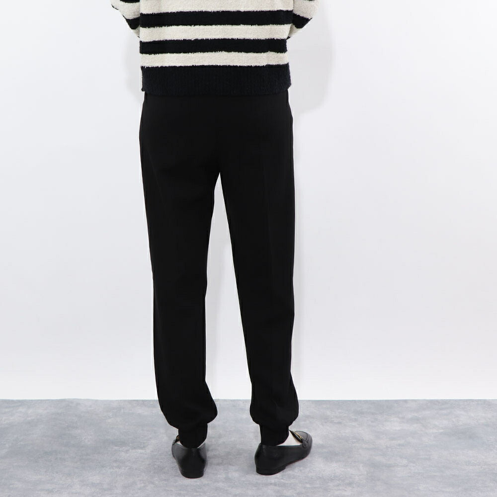 PINKO ロングパンツ ブラック 無地 シンプル ウエストゴム 1G188T-1739