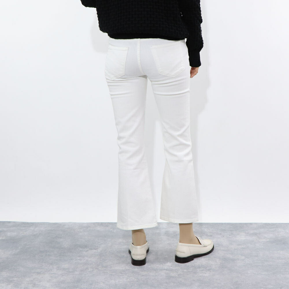 PINKO ロングパンツ ホワイト  ベルト付き 1J10KU-Y62N