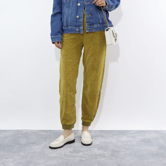 PINKO ロングパンツ マスタード コーデュロイ 1J10S0-Y6FL