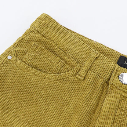 PINKO ロングパンツ マスタード コーデュロイ 1J10S0-Y6FL
