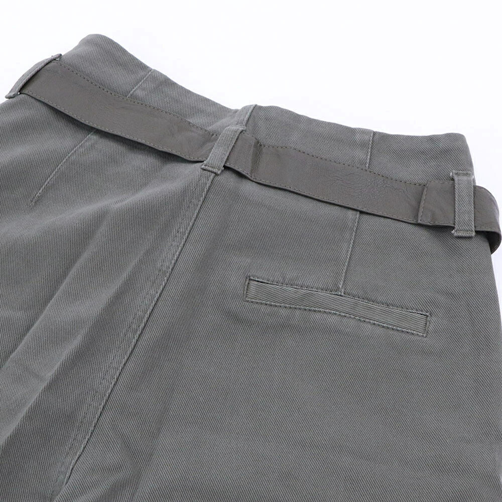 PINKO ボトムス ロングパンツ カーキ ベルト付き アンクルパンツ 1J10V8-Y882