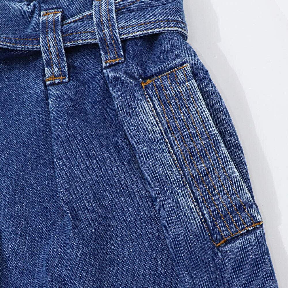 PINKO デニムパンツ ブルー ワイドパンツ 1J111A-A0A0