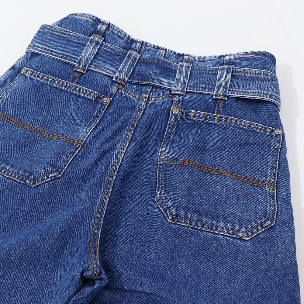 PINKO デニムパンツ ブルー ワイドパンツ 1J111A-A0A0