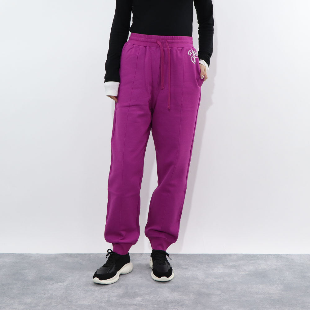 PINKO ロングパンツ パープル グリーン スエットパンツ ロゴ 1N12XZ-Y75F
