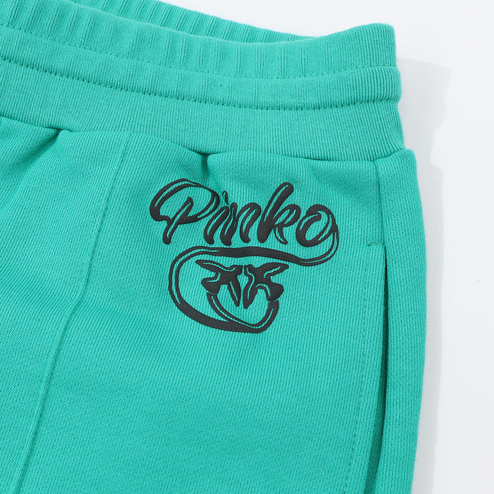 PINKO ロングパンツ パープル グリーン スエットパンツ ロゴ 1N12XZ-Y75F