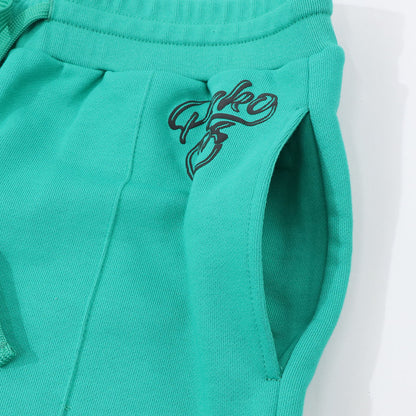 PINKO ロングパンツ パープル グリーン スエットパンツ ロゴ 1N12XZ-Y75F