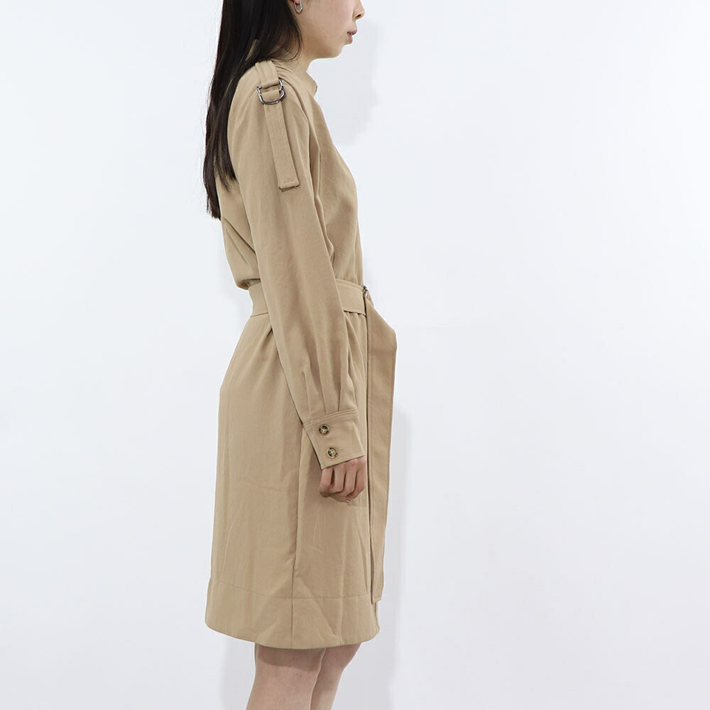 PINKO ワンピース ベージュ シャツワンピース ベルト付き 1B14G8-8070