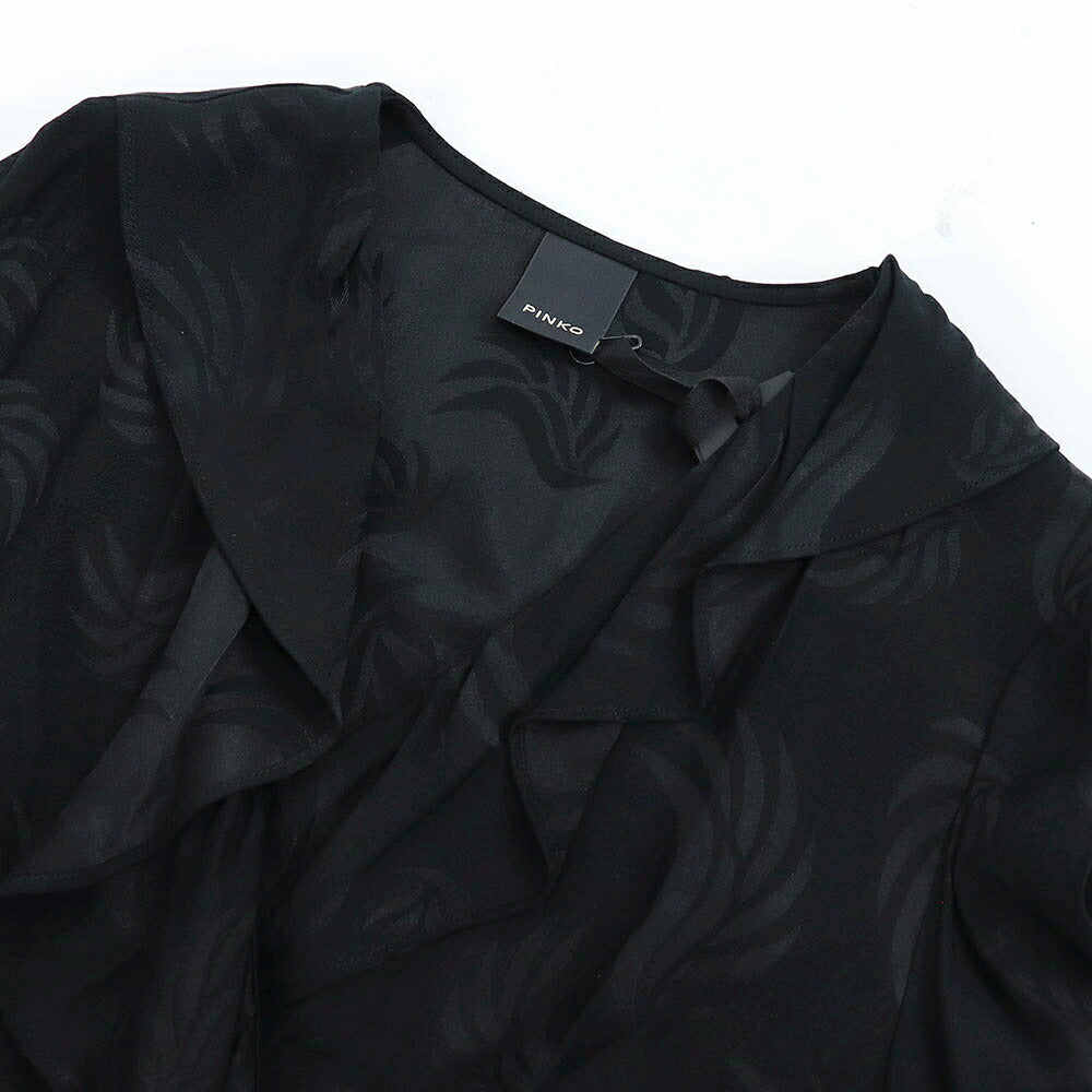 PINKO ピンコ レディース オールインワン ブラック ビスコース ジャンプスーツ コンビネゾン 1G14L9-Y64N