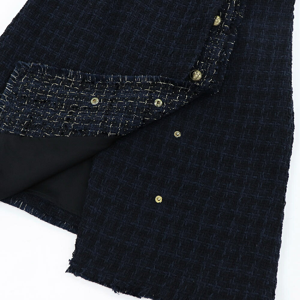 PINKO ピンコ レディース ワンピース ネイビー コットン ツイード 1G15FD-8137